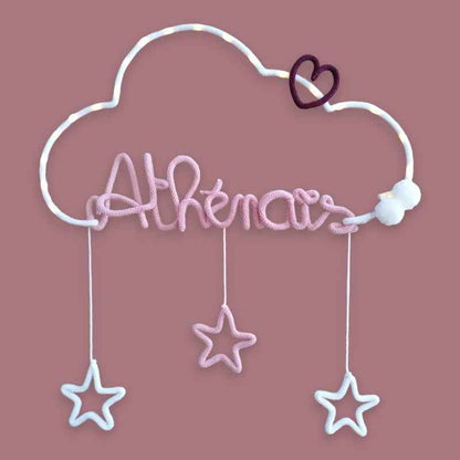 Tricotin Nuage 3 étoiles - Coeur / Etoile / Lune