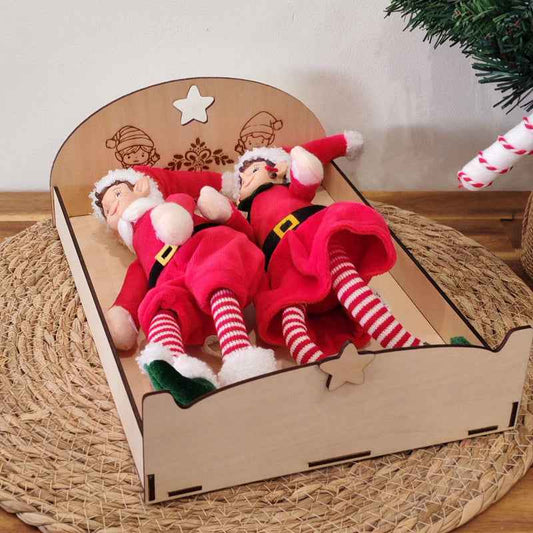 Lit double Lutin en bois
