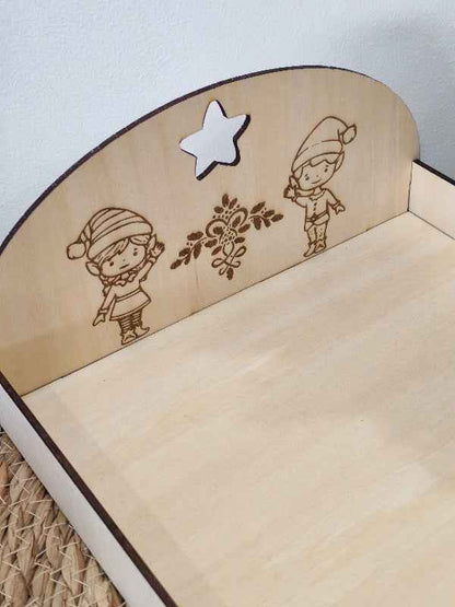 Lit double Lutin en bois