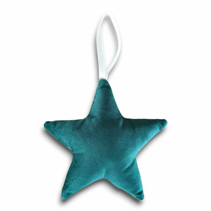 Étoile de Noël en velours faite main