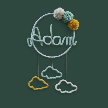 Tricotin rond 3 pompons 3 décos