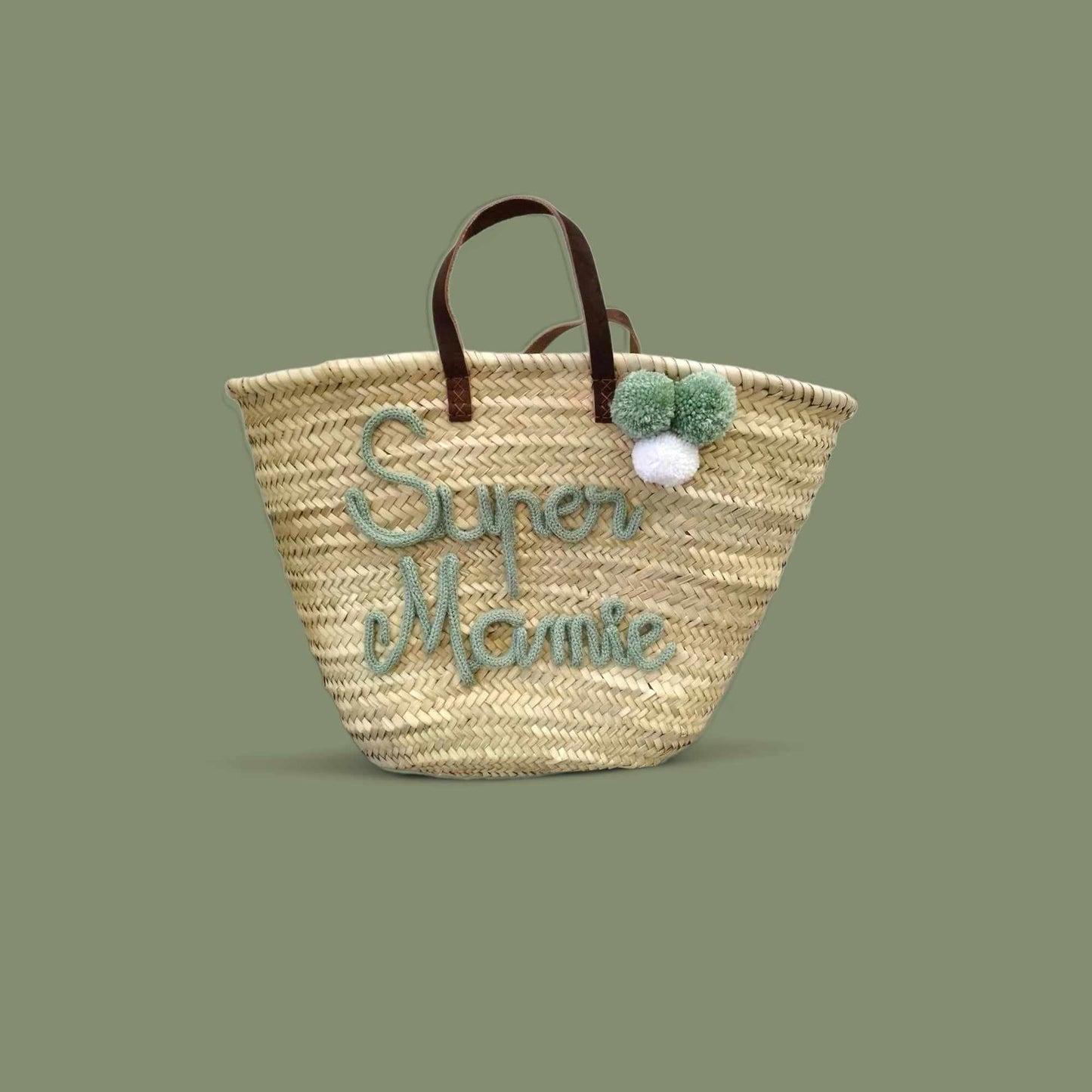 Panier shopping en palmier naturel