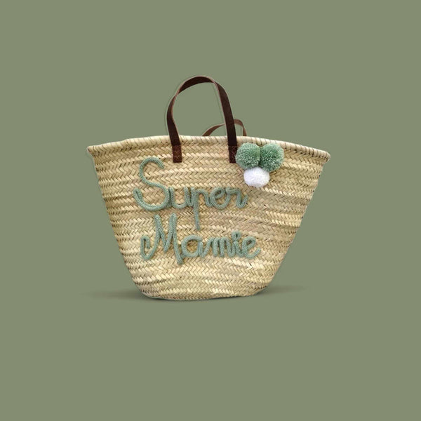 Panier shopping en palmier naturel
