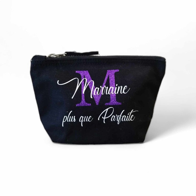 Trousse en coton Noire