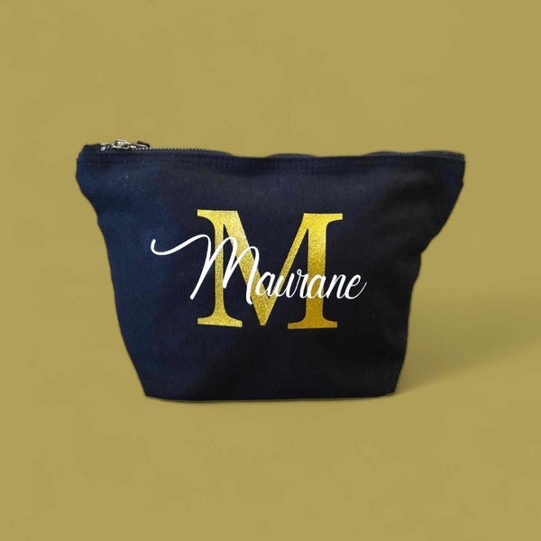 Trousse en coton Noire