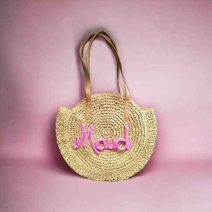 Sac rond en paille