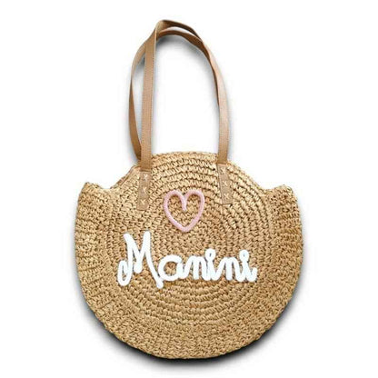 Sac rond en paille