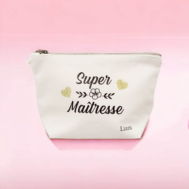 grande trousse en coton personnalisable – Déco-Créa