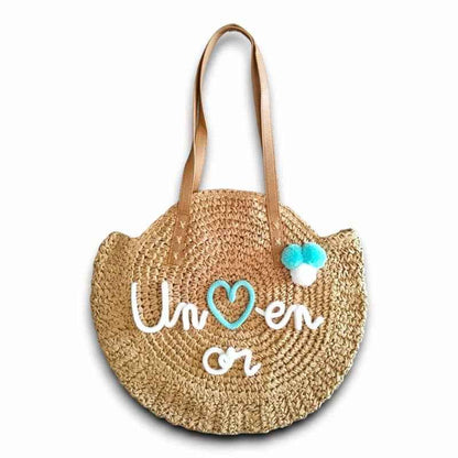 Sac rond en paille