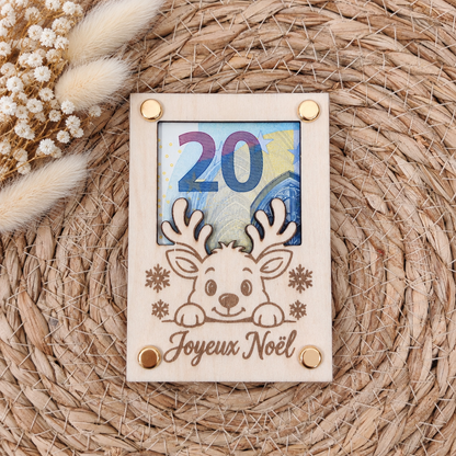 Petite carte cadeau en bois