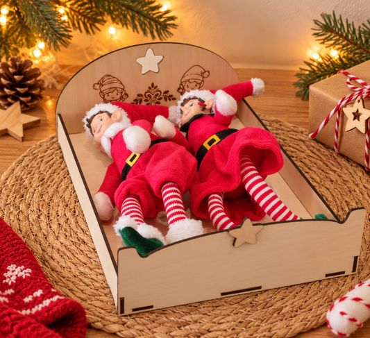 Lit double Lutin en bois