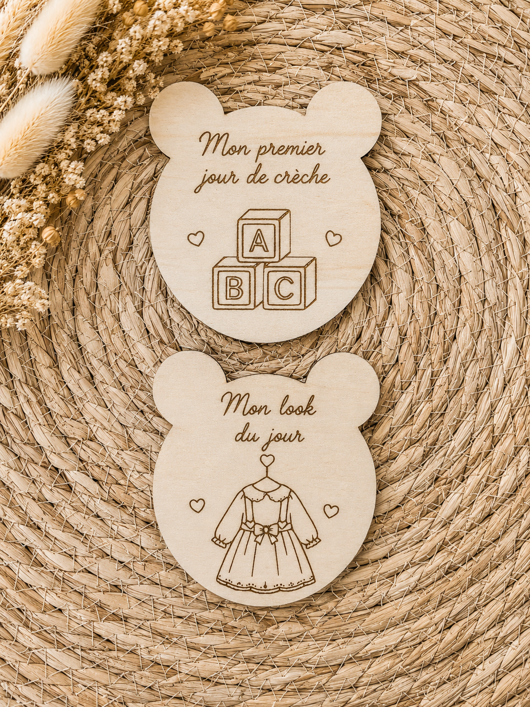 Cartes étapes bébé ourson