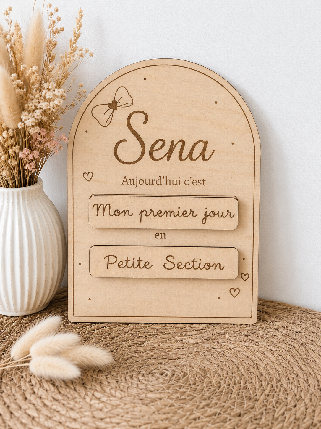 Panneau de rentrée personnalisé – Modèle Arche nœud