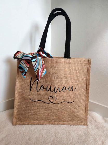 Sac en jute anses noirs