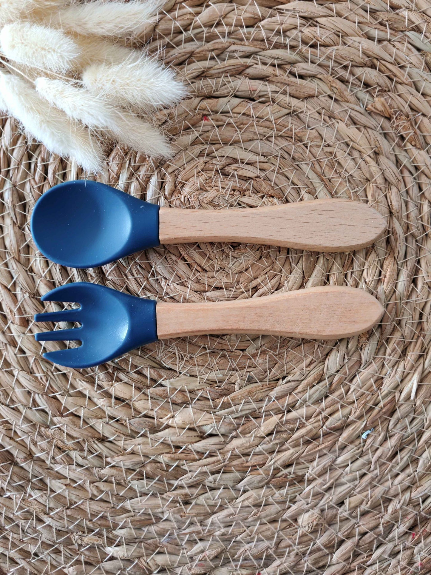 Couverts en bois et silicone personnalisés