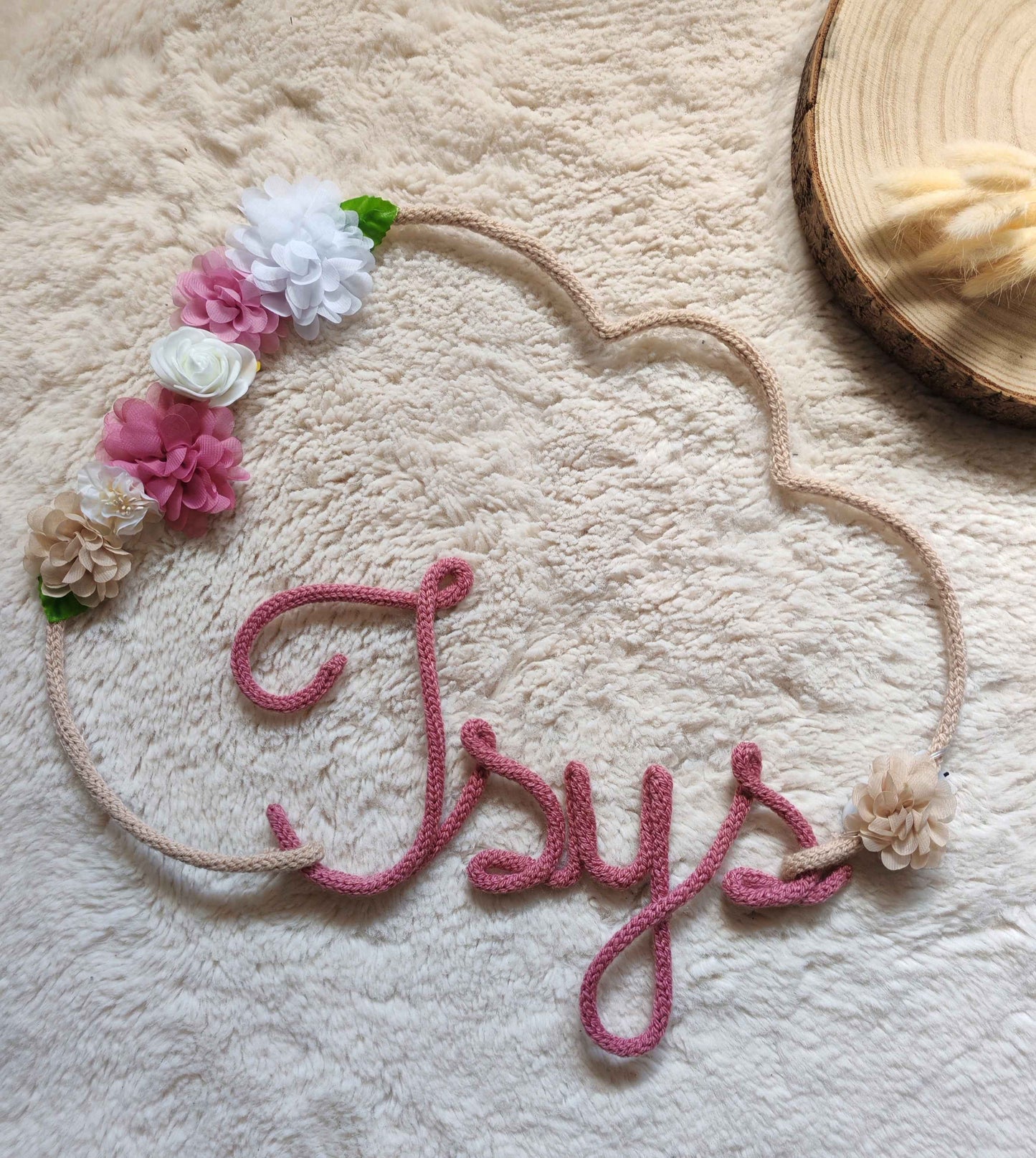 Tricotin Nuage Fleuri