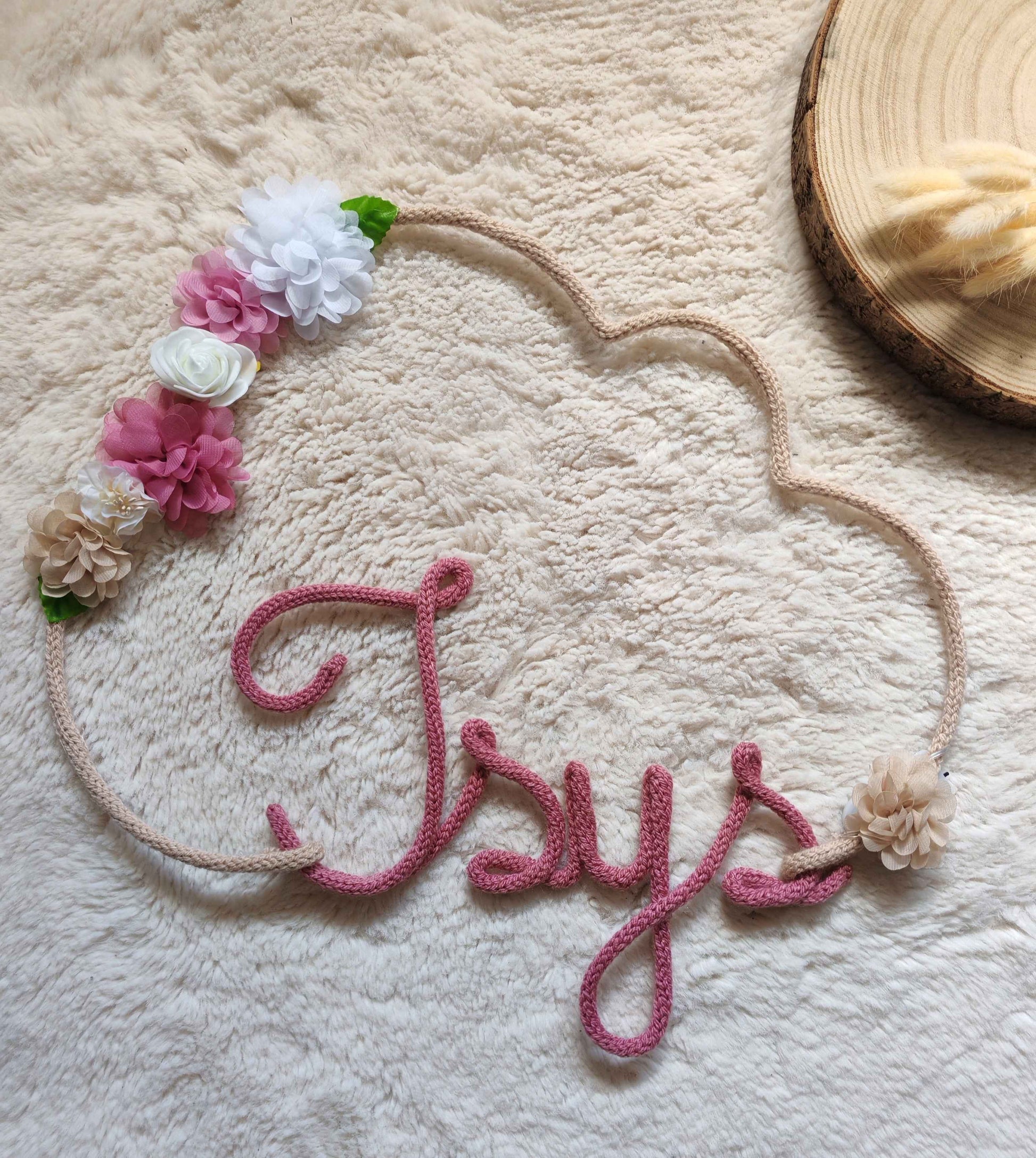 Tricotin Nuage Fleuri