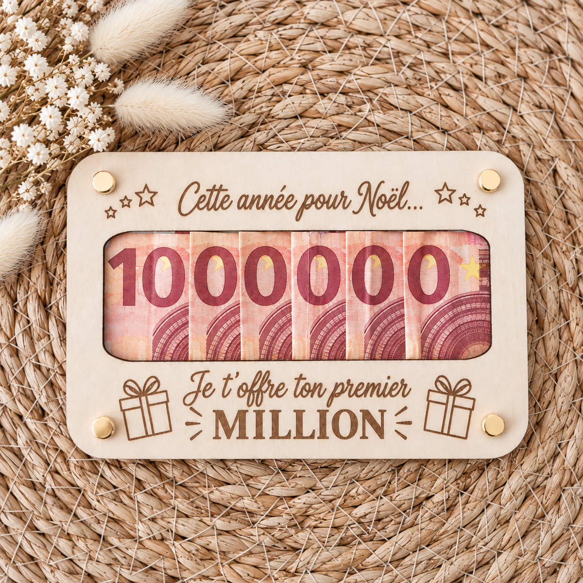 Carte cadeau en bois