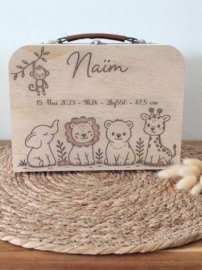 Valisette en bois personnalisée