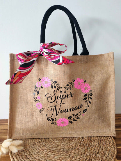 Sac en jute anses noirs