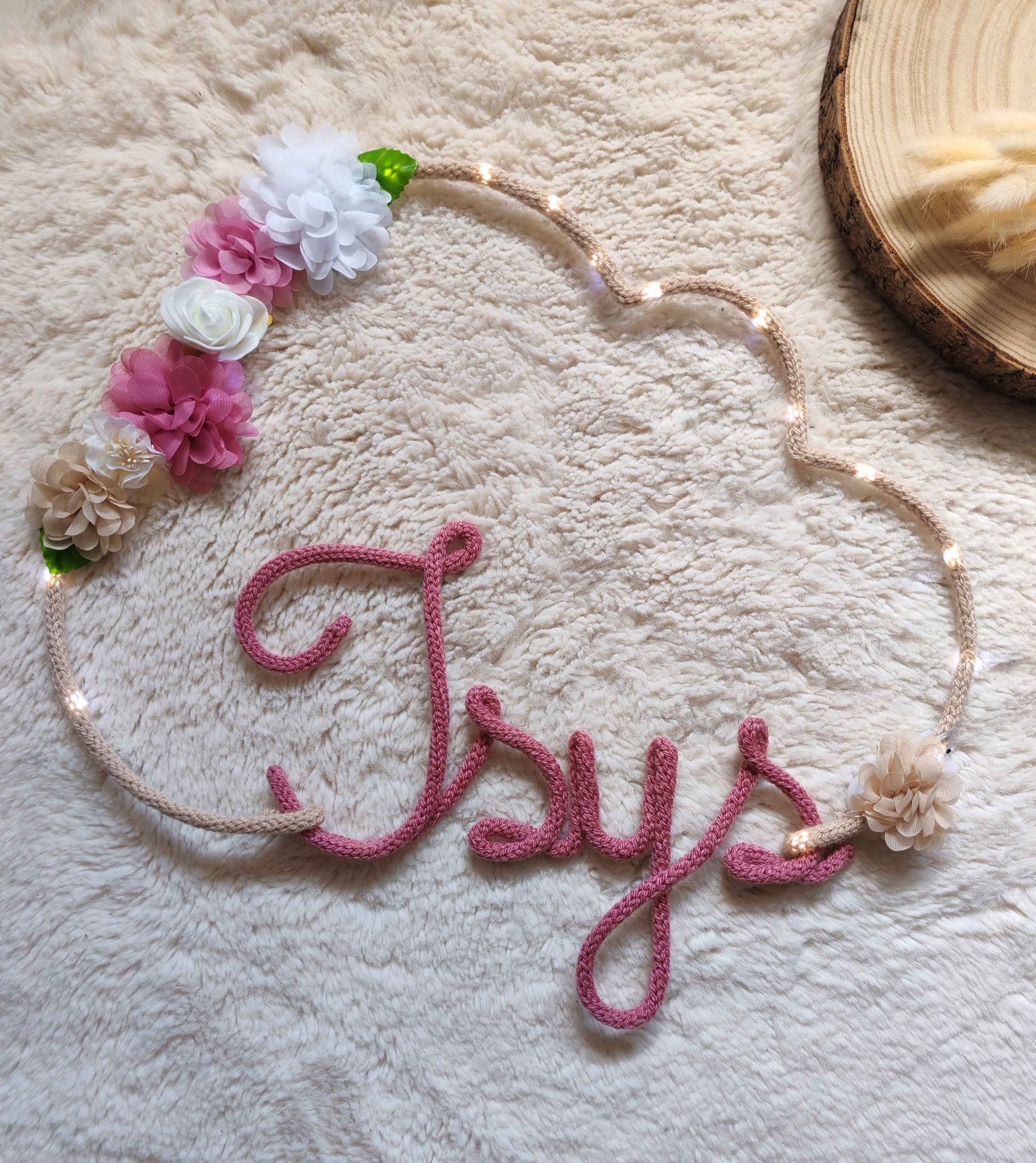 Tricotin Nuage Fleuri