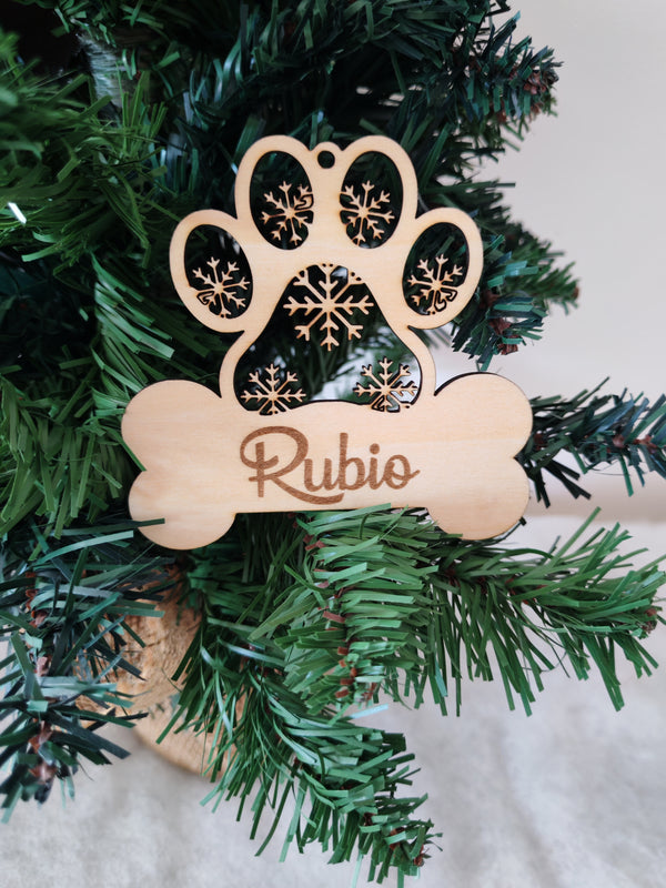 Boule de Noël Os de Chien