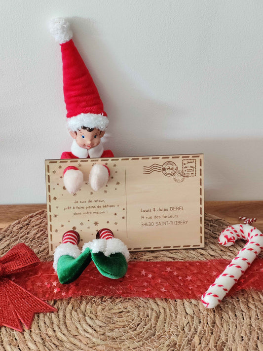 Carte Postale Bois Lutin Farceur - Arrivée & Retour