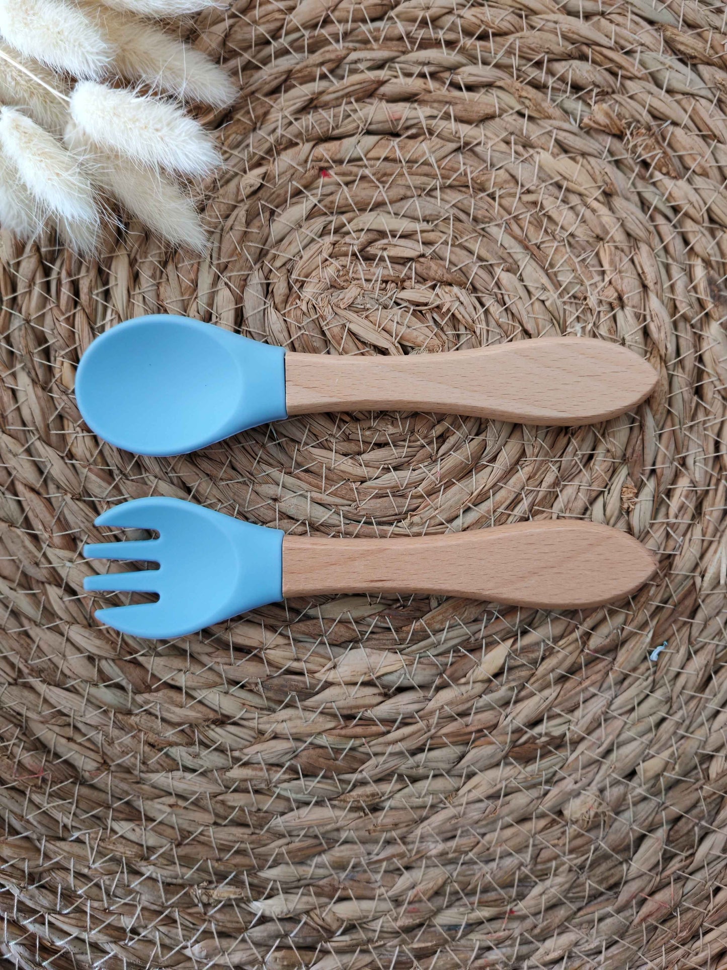 Couverts en bois et silicone personnalisés