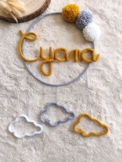 Tricotin rond 3 pompons 3 décos