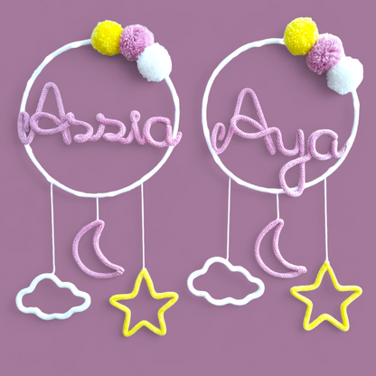 Tricotin rond 3 pompons 3 décos