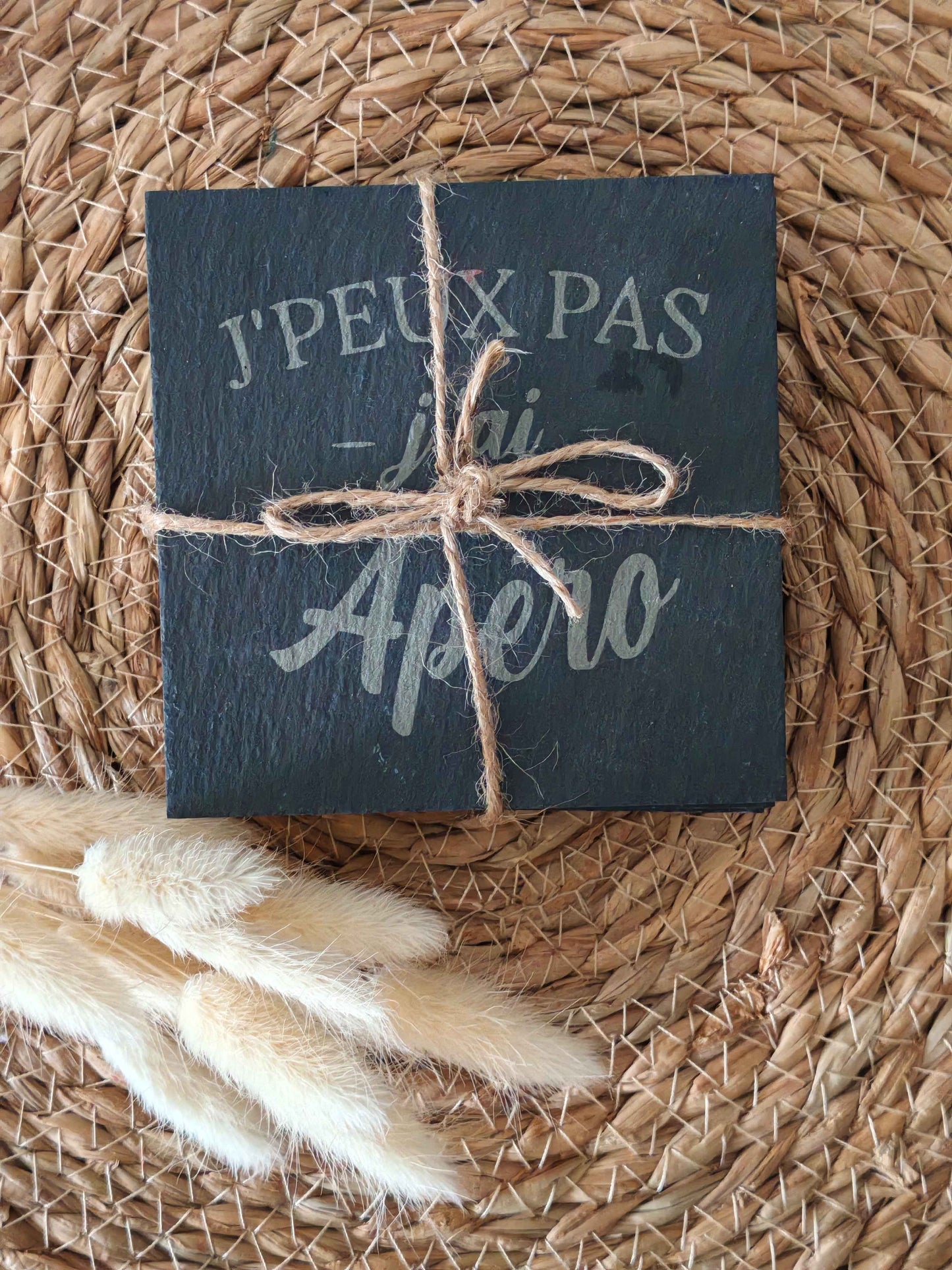 Dessous de verre en ardoise