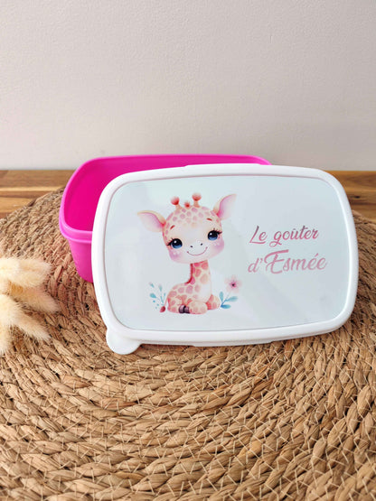Boîte à goûter personnalisée