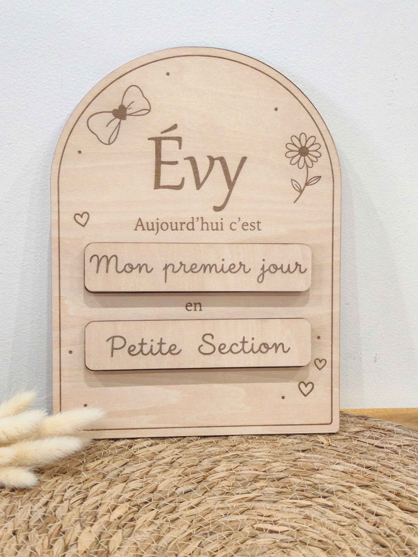 Panneau de rentrée personnalisé – Modèle Arche nœud